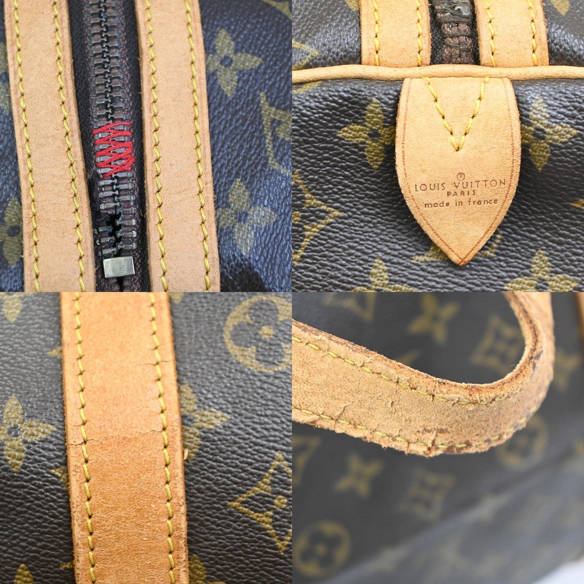 LOUIS VUITTON Sac Souple 55 Hand Boston Bag Monogram Leather BN  M41622 64MA054