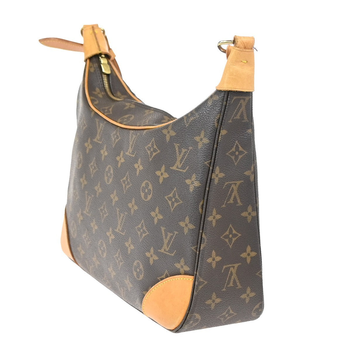 LOUIS VUITTON Boulogne 30 Shoulder Bag Monogram Leather Brown M51265 77YJ024