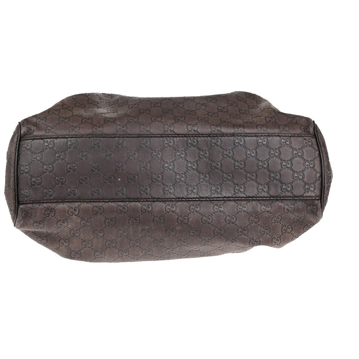 GUCCI Logo Guccissima Sukey GG Pattern Shoulder Bag Leather Brown GHW 83EC987