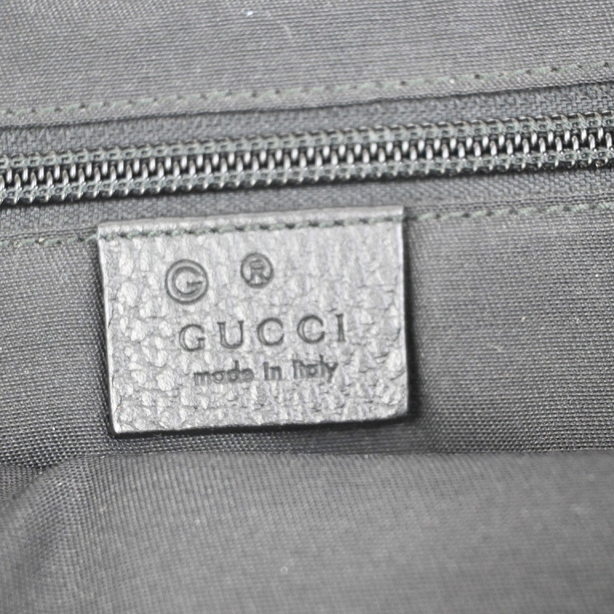GUCCI Logo GG Pattern Mini Waist Belt Bag Canvas Leather Black SHW Italy 79ZA364