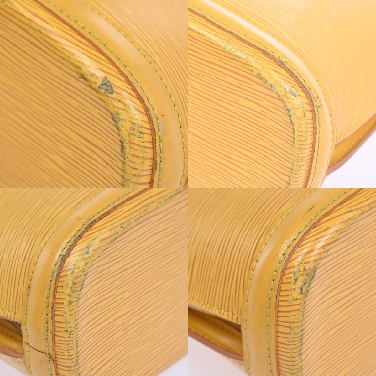 LOUIS VUITTON LV Lussac Shoulder Bag Epi Leather Yellow France M52289 36KC727