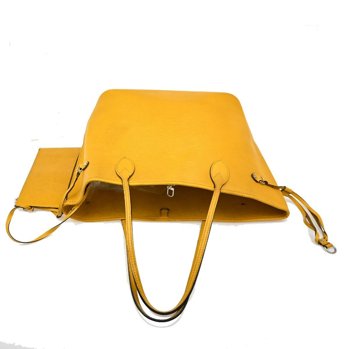 LOUIS VUITTON Neverfull MM Shoulder Tote Bag Epi Leather Yellow M40957 26CA473