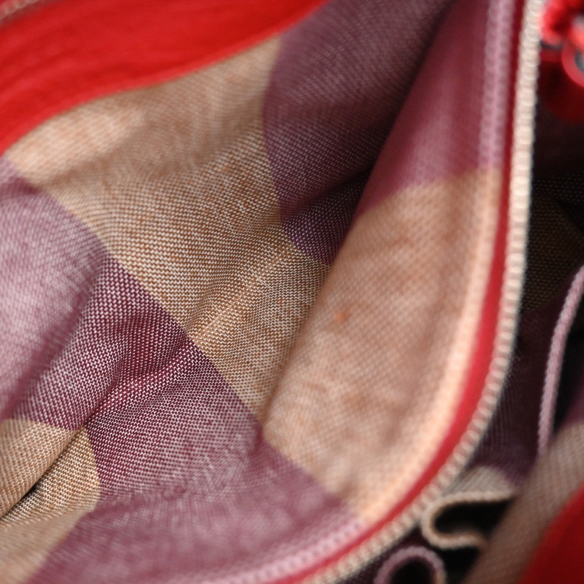 GUCCI GG Logo Daily 2Way Shoulder Hand Bag Bamboo Leather Red 74KP010
