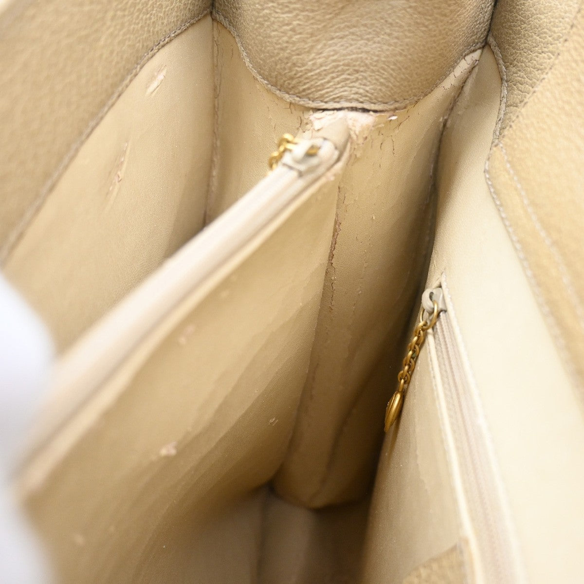 GUCCI Logo Bamboo Handle Tote Hand Bag Suede Leather Beige GHW Italy 38MA593