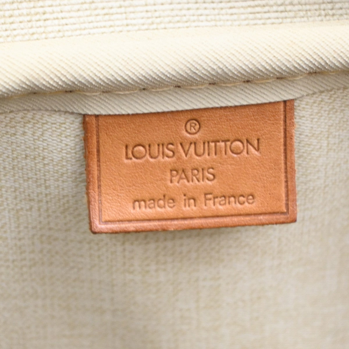 LOUIS VUITTON LV Logo Deauville Hand Bag Monogram Leather Brown M47270  80CA922