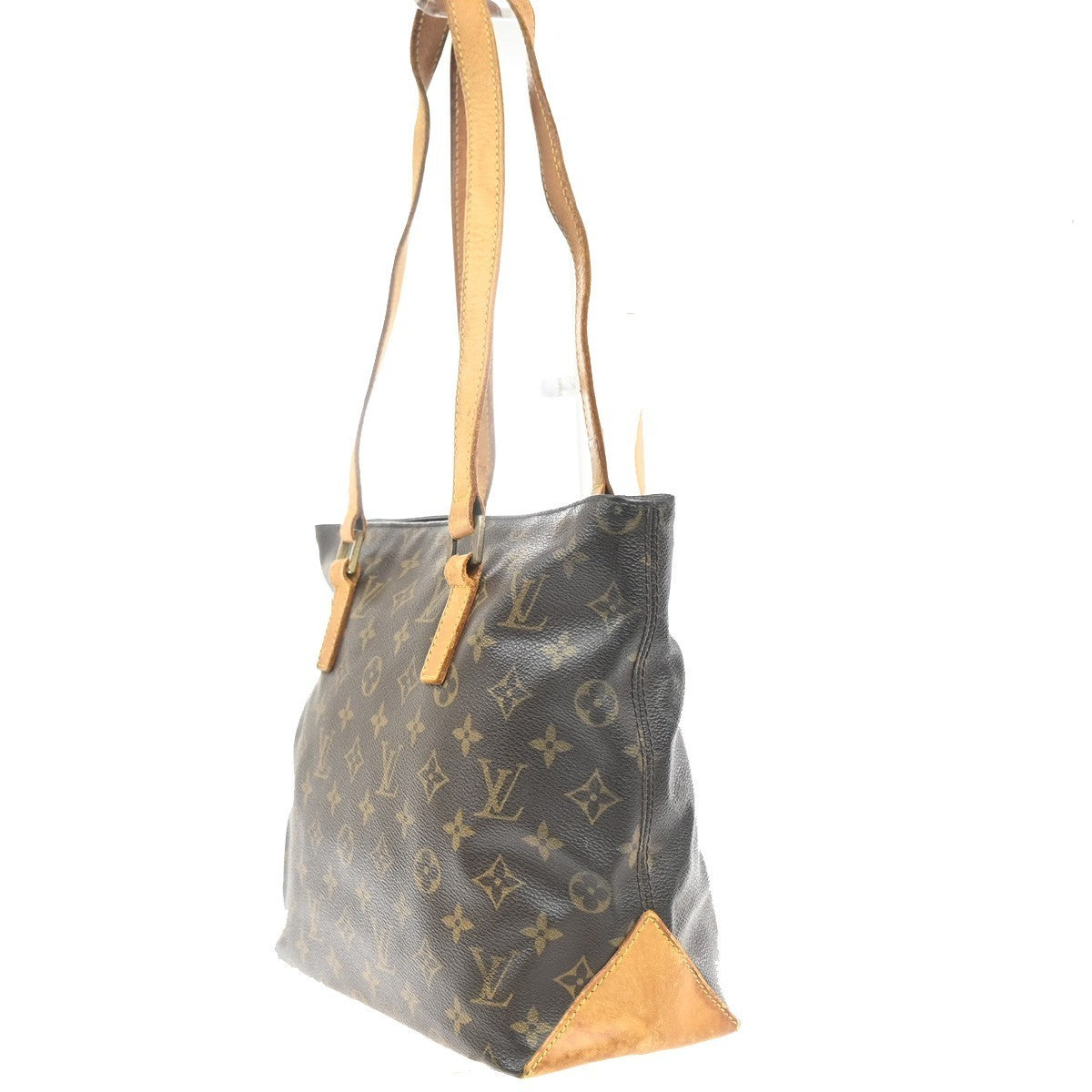 LOUIS VUITTON Cabas Piano Shoulder Bag Monogram Leather Brown M51148 34MA377