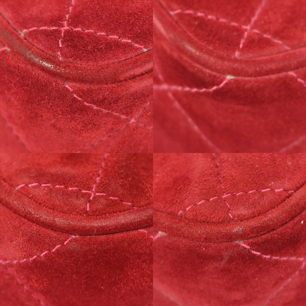 CHANEL CC Matelasse Tassel Mini Chain Shoulder Bag Suede Leather BX GHW 638FA087