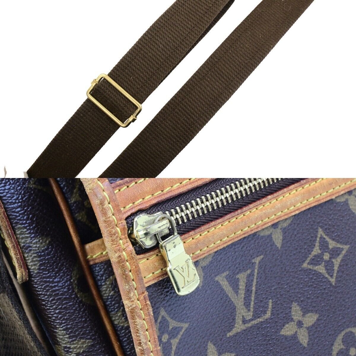 LOUIS VUITTON Messenger Bosphore GM Shoulder Bag Monogram Leather M40105 35ED315