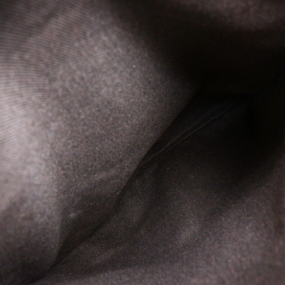 CELINE Logo Macadam Pattern Shoulder Tote Bag PVC Leather Brown GHW 34EC985