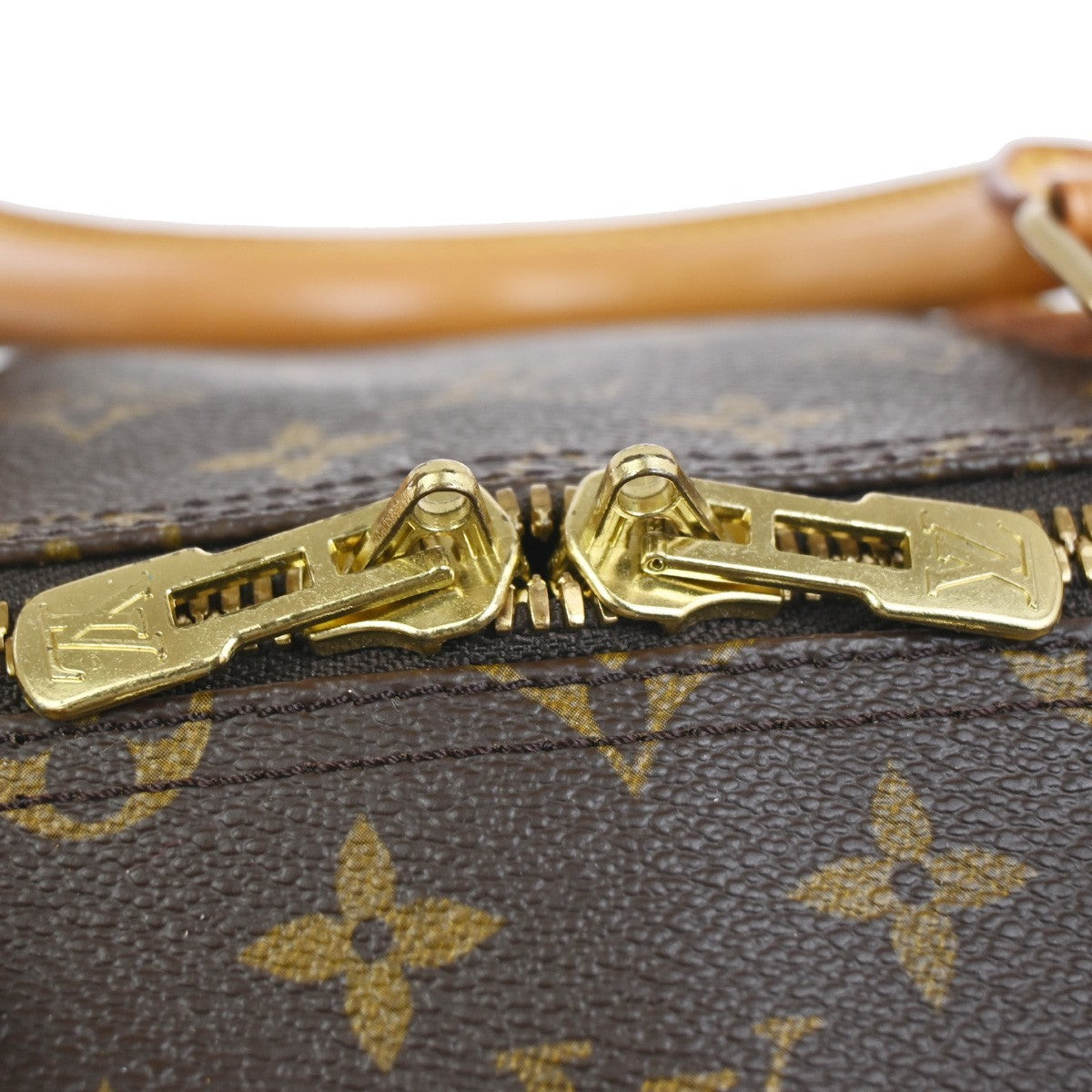 LOUIS VUITTON Keepall 55 Travel Hand Bag Monogram Leather Brown M41424 28RL893