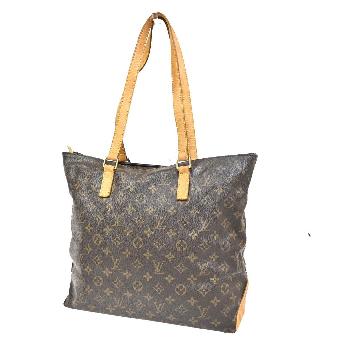 LOUIS VUITTON Cabas Mezzo Shoulder Bag Monogram Leather Brown M51151 85KC239