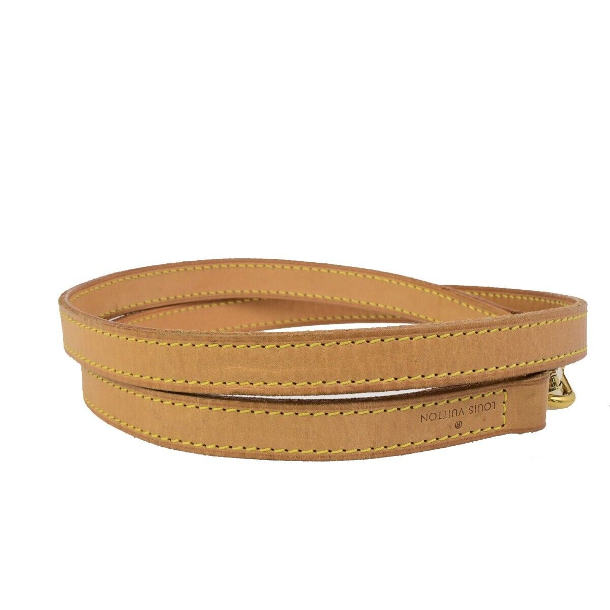 LOUIS VUITTON Shoulder Strap Leather Brown Gold France Bag Accessory 67FB298