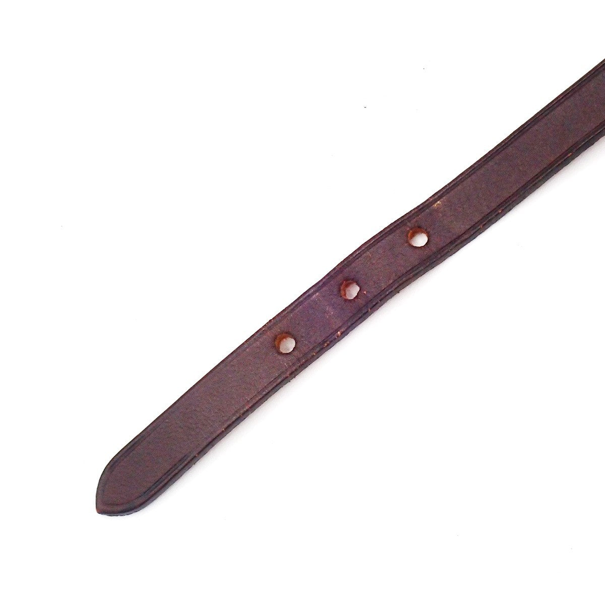 HERMES Logo Api Bracelet Leather Brown GHW 05RP161