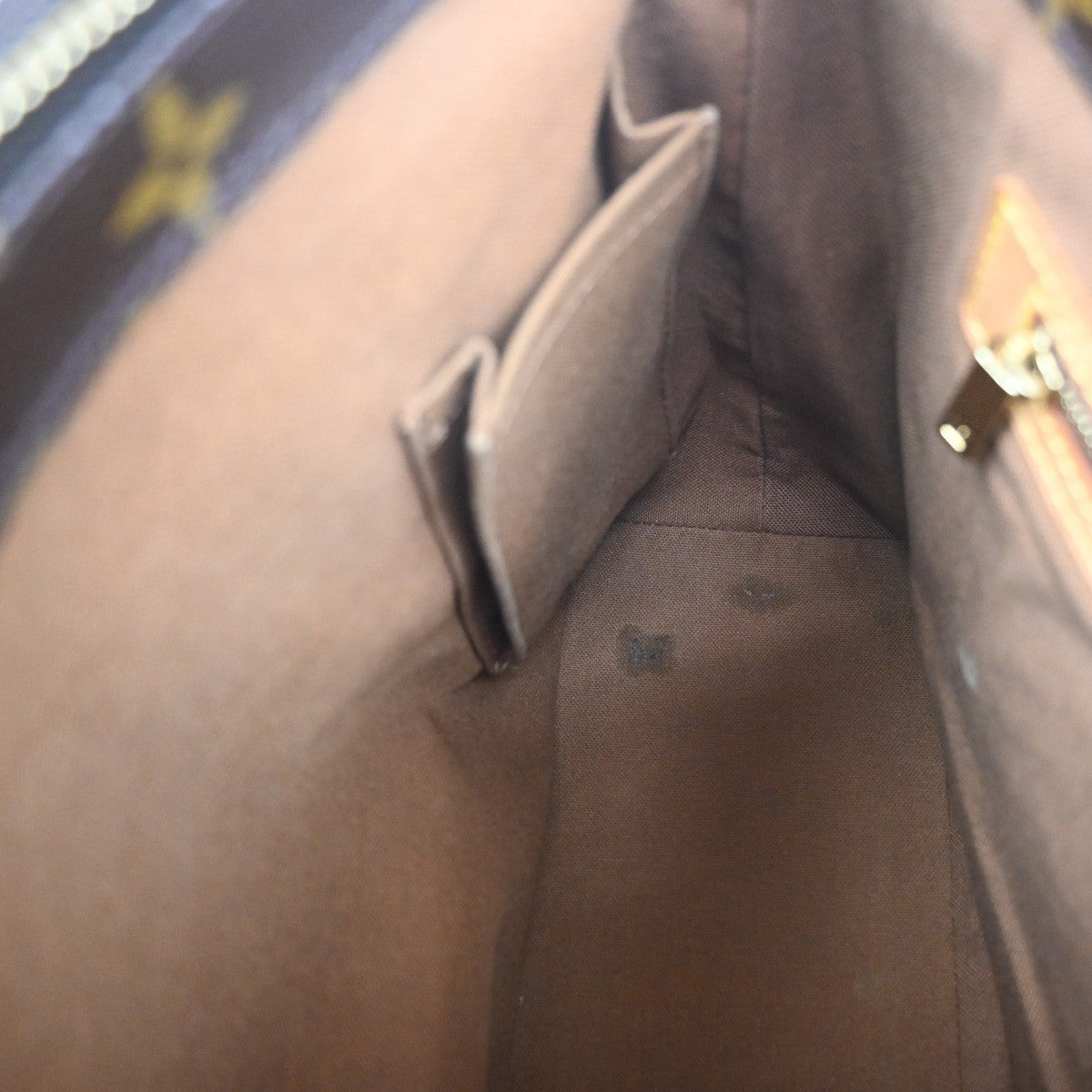 LOUIS VUITTON Cabas Piano Shoulder Bag Monogram Leather Brown M51148 70EF801