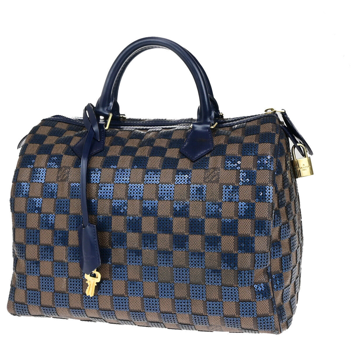 LOUIS VUITTON Speedy 30 Hand Bag Damier Paillettes Leather BN N41261 610RK730