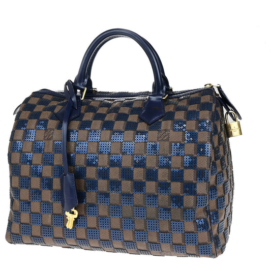 LOUIS VUITTON Speedy 30 Hand Bag Damier Paillettes Leather BN N41261 610RK730