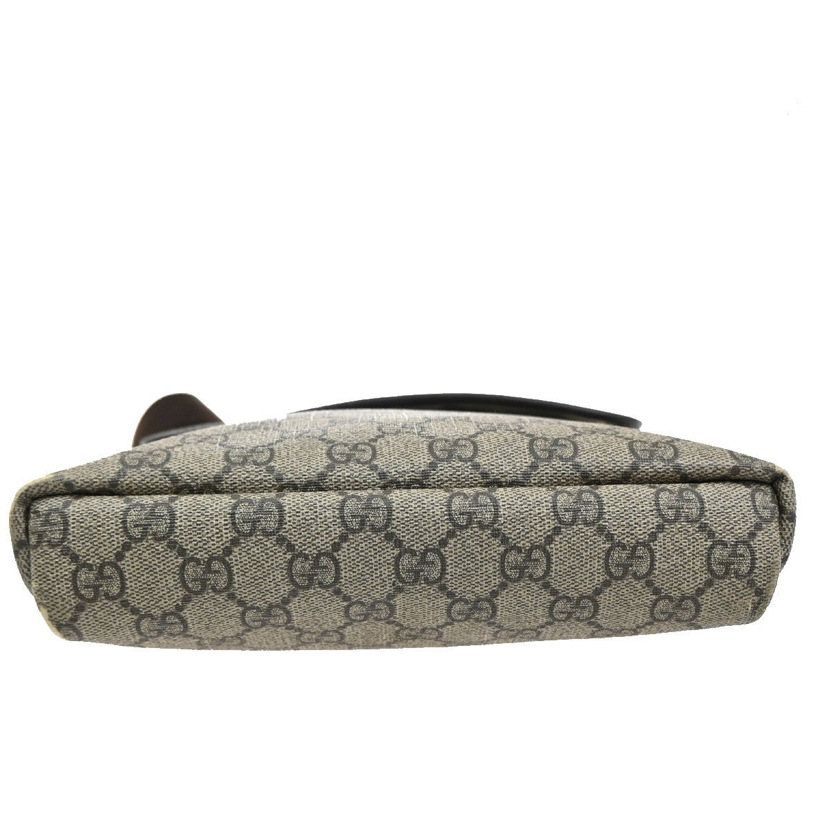 GUCCI GG Supreme Shoulder Bag Leather Beige GHW Italy 0223666 65MA089