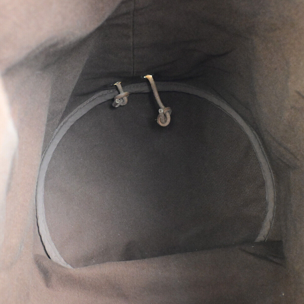 HERMES H Logo Polochon Mimile Shoulder Bag Cotton Leather BN GHW France 35YG636