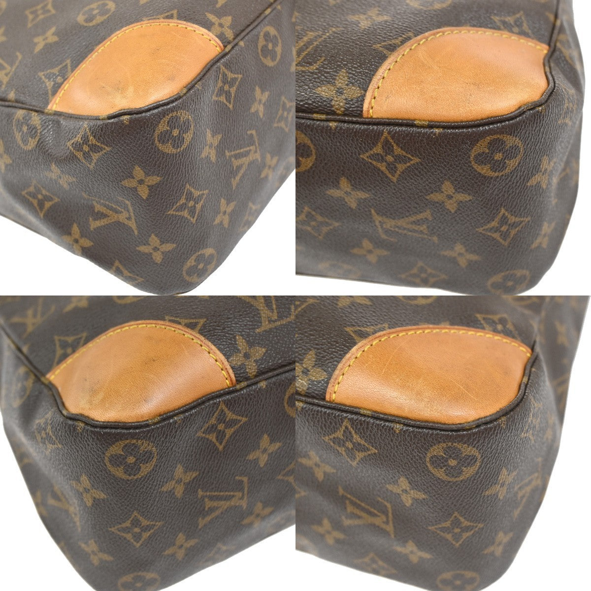LOUIS VUITTON Boulogne 35 Shoulder Bag Monogram Leather Brown M51260 84YJ042