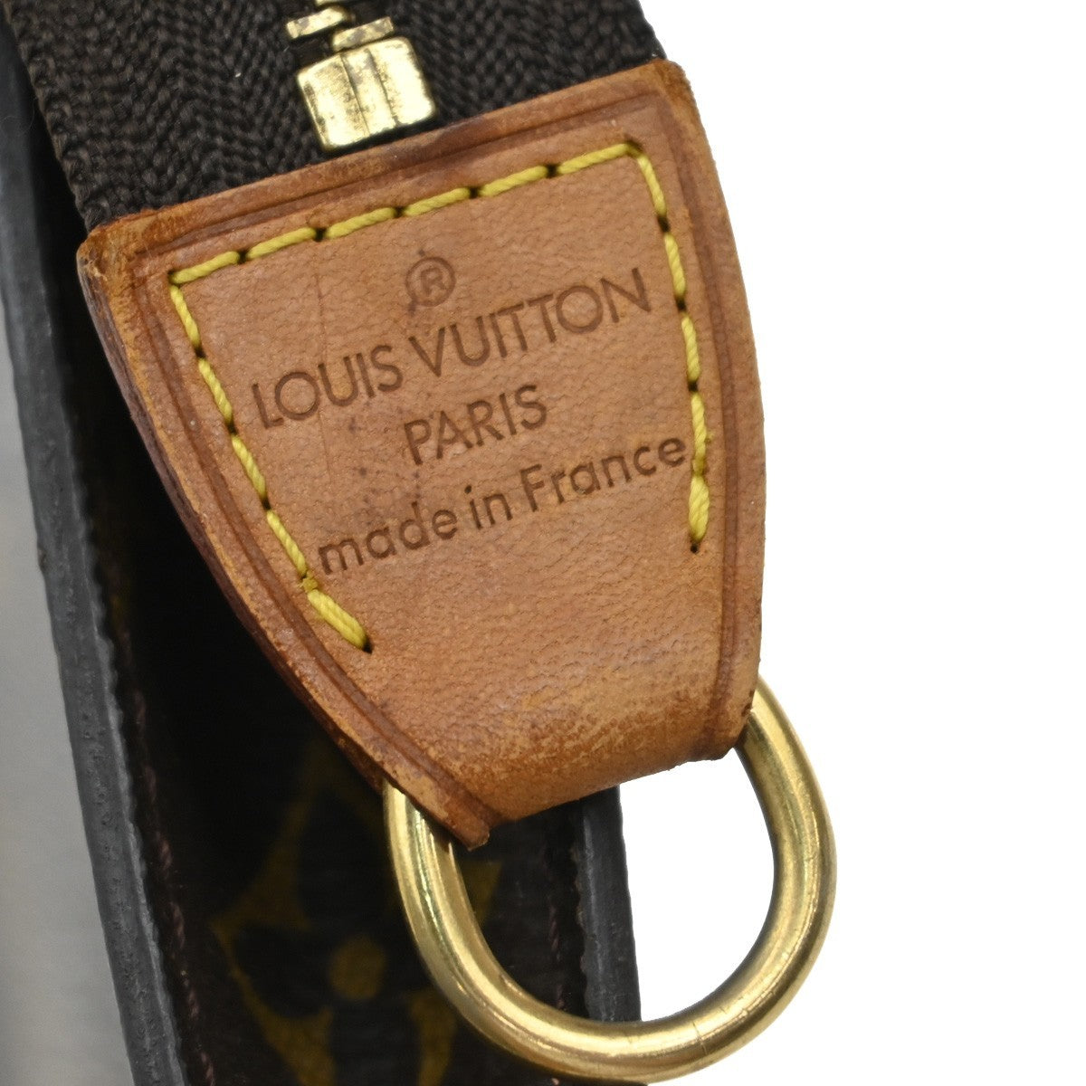 LOUIS VUITTON LV Bucket PM Clutch Pouch Bag Monogram Leather France 05EF991