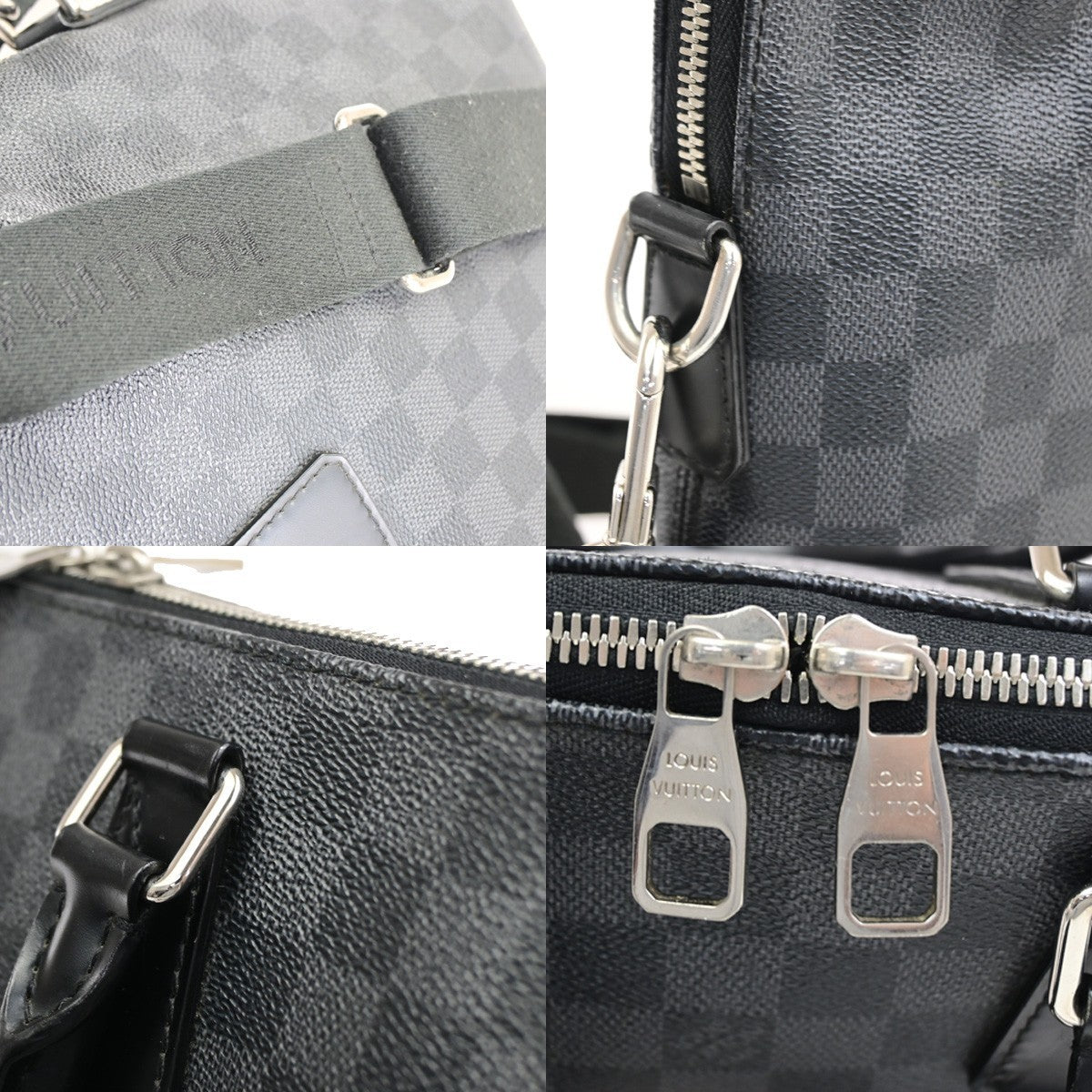 LOUIS VUITTON Porte Documents Jour Shoulder Bag Damier Graphite N48224 46RQ081