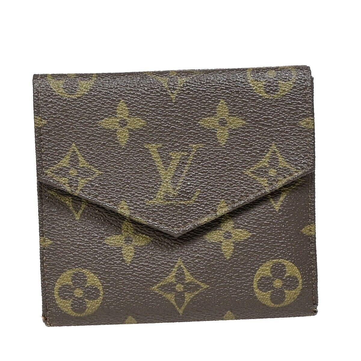 LOUIS VUITTON Porte Monnaie Billet Wallet Monogram Leather Brown M61660 09EB529