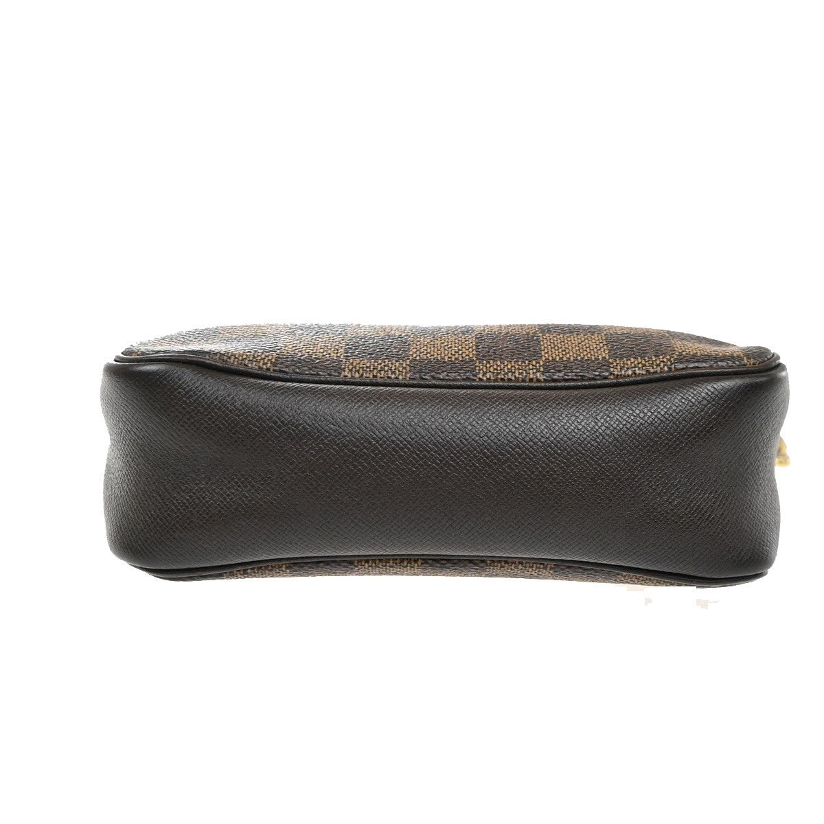 LOUIS VUITTON  Trousse Makeup Hand Bag Damier Ebene Leather Brown N51982 83SA070