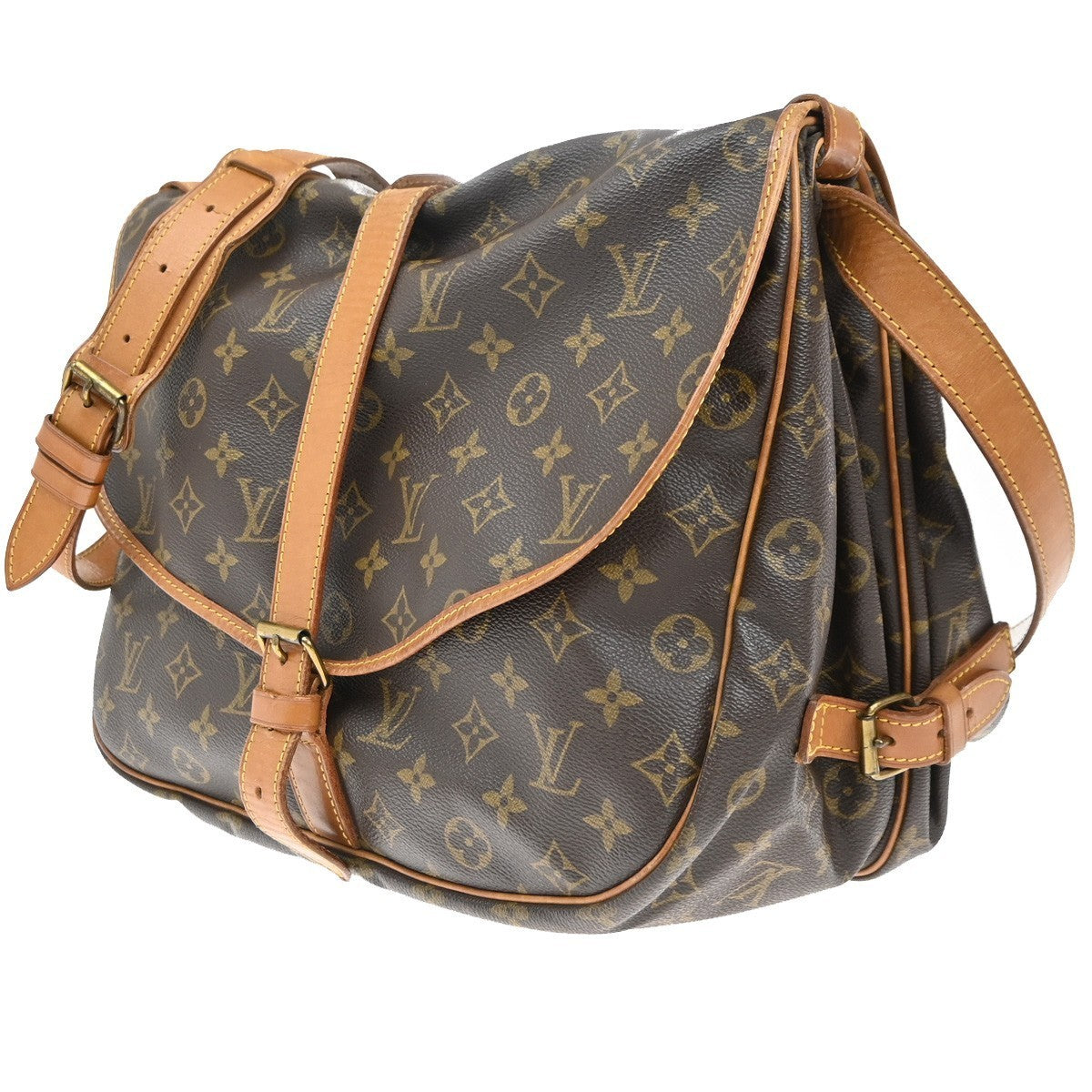 LOUIS VUITTON Saumur 35 Shoulder Bag Monogram Leather BN France M42254 84KC171
