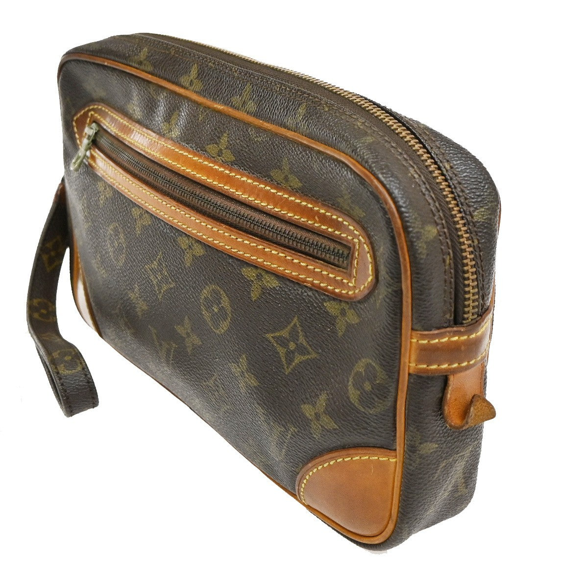LOUIS VUITTON Marly Dragonne GM Clutch Hand Bag Monogram Brown M51825  67TA280