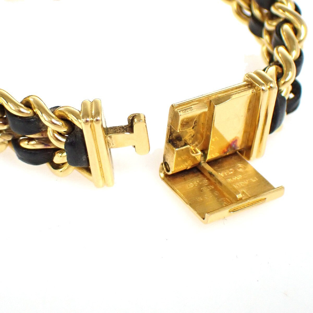 CHANEL Logo Premiere Watch H0001  #M Quartz Gold-Plated Leather GHW 685LC516