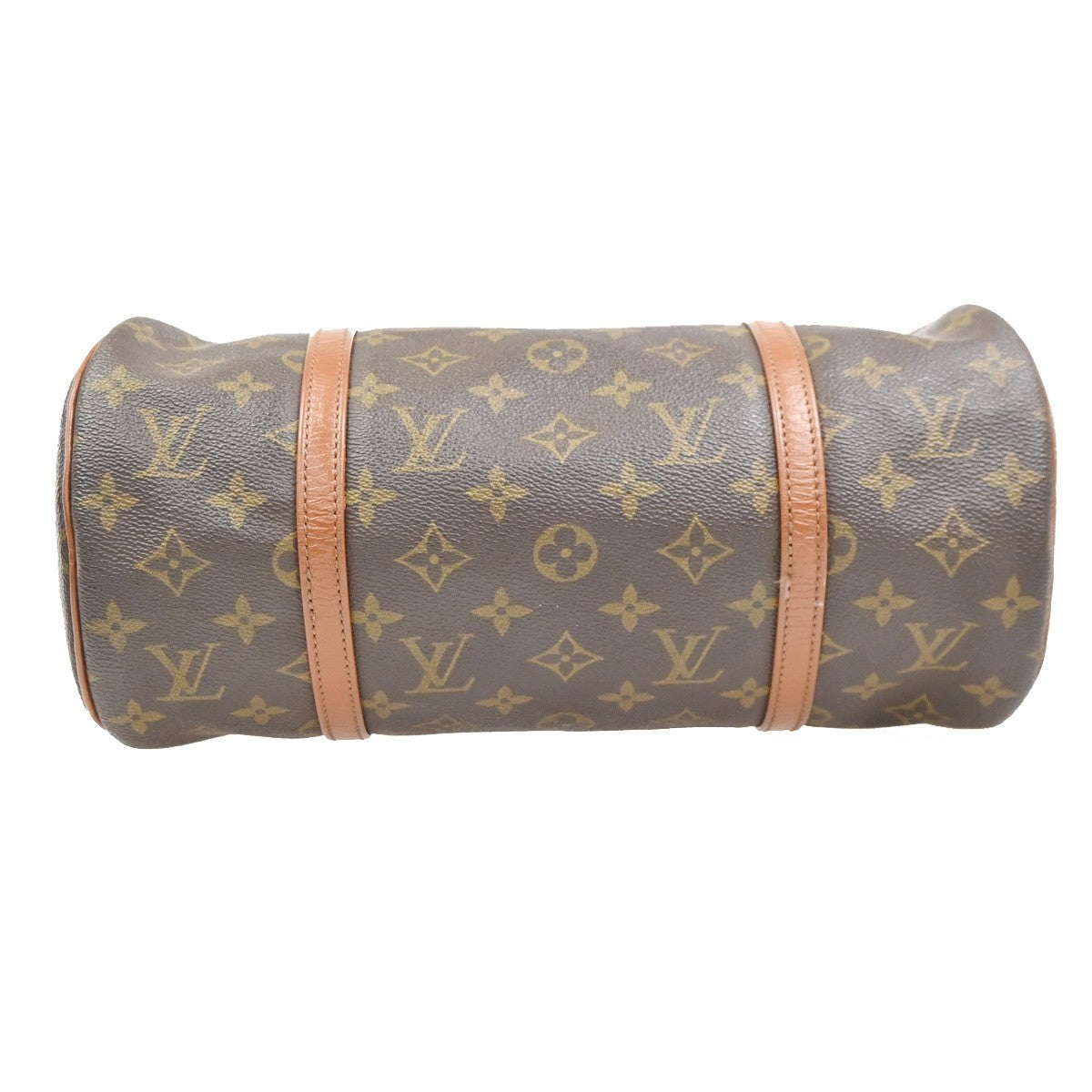 LOUIS VUITTON Logo PAPILLON 30 Hand Bag Monogram Leather Brown M51365 62MA486