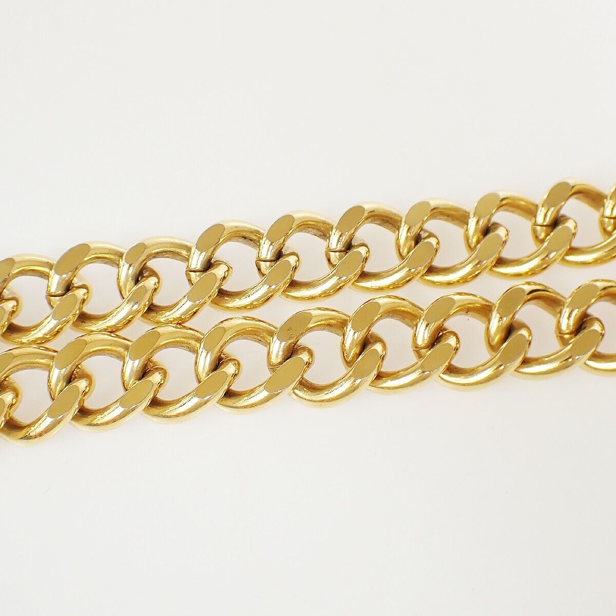 CHANEL CC Logo Medallion Charm Chain Belt Gold GHW Accessory 95RK026