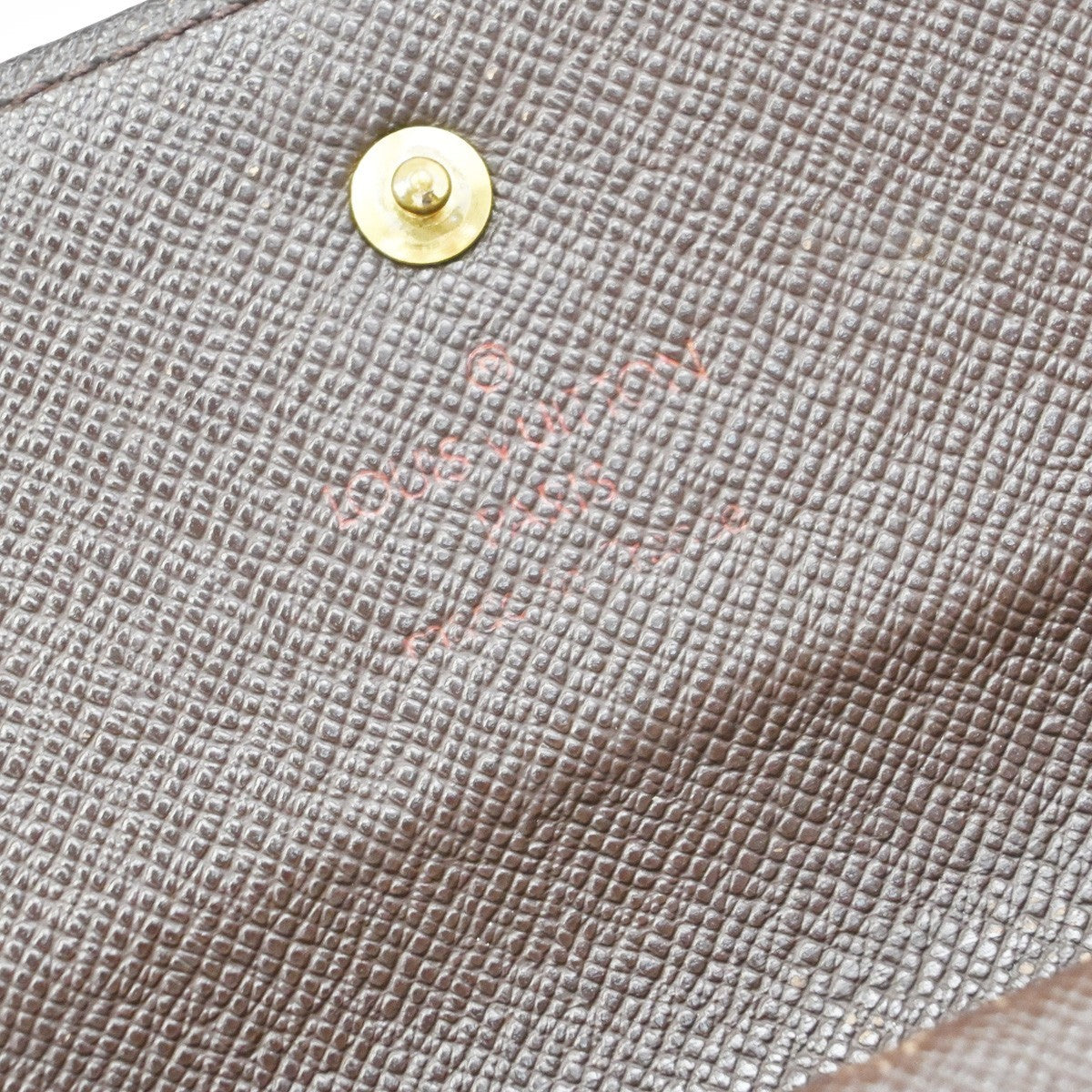 LOUIS VUITTON International Trifold Wallet Damier Leather Brown N61215 02KP147