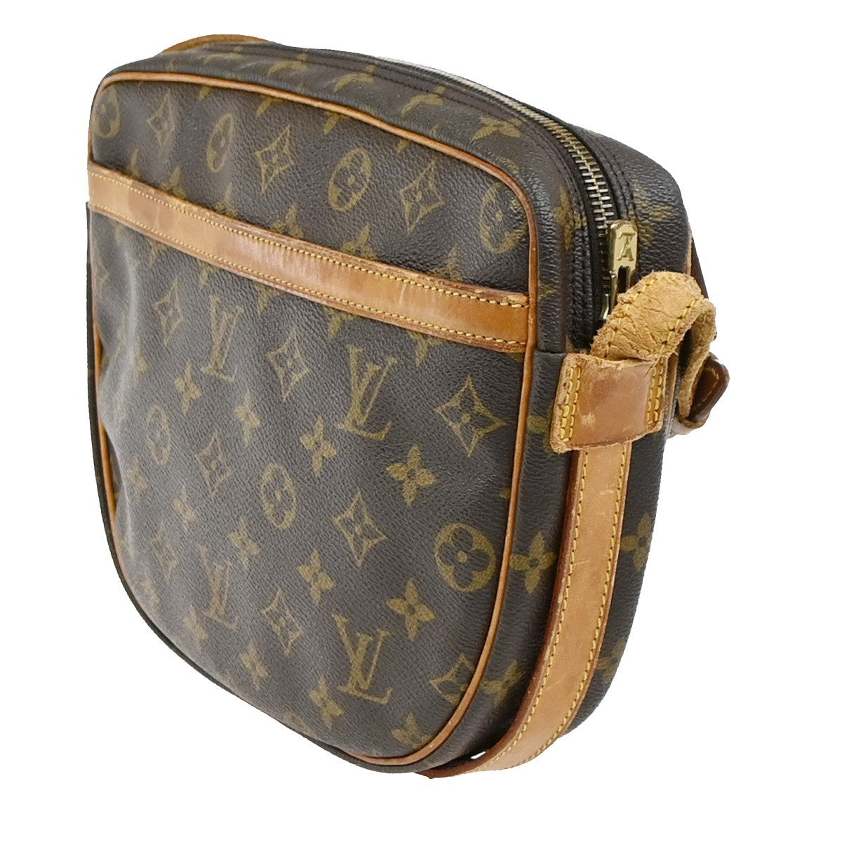 LOUIS VUITTON Jeune Fille GM Shoulder Bag Monogram Leather Brown M51225 61YJ067