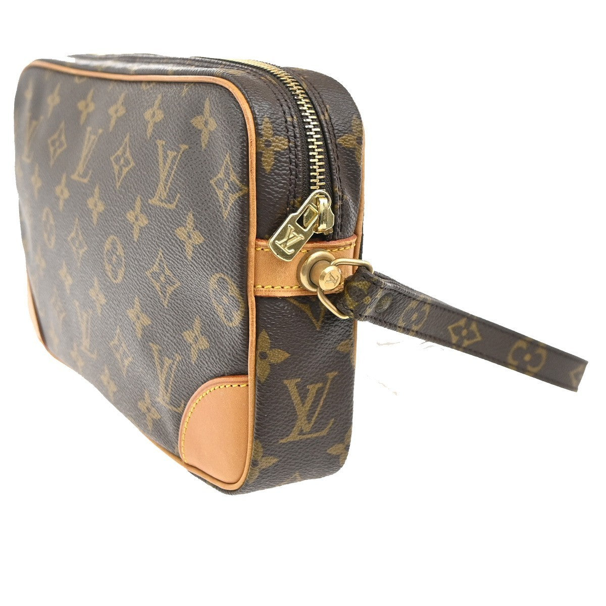 LOUIS VUITTON Marly Dragonne GM Clutch Hand Bag Monogram Brown M51825 32MA361