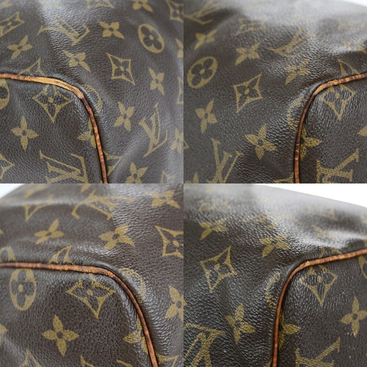 LOUIS VUITTON Speedy 30 Travel Hand Bag Monogram Leather Brown M41526 69ED016