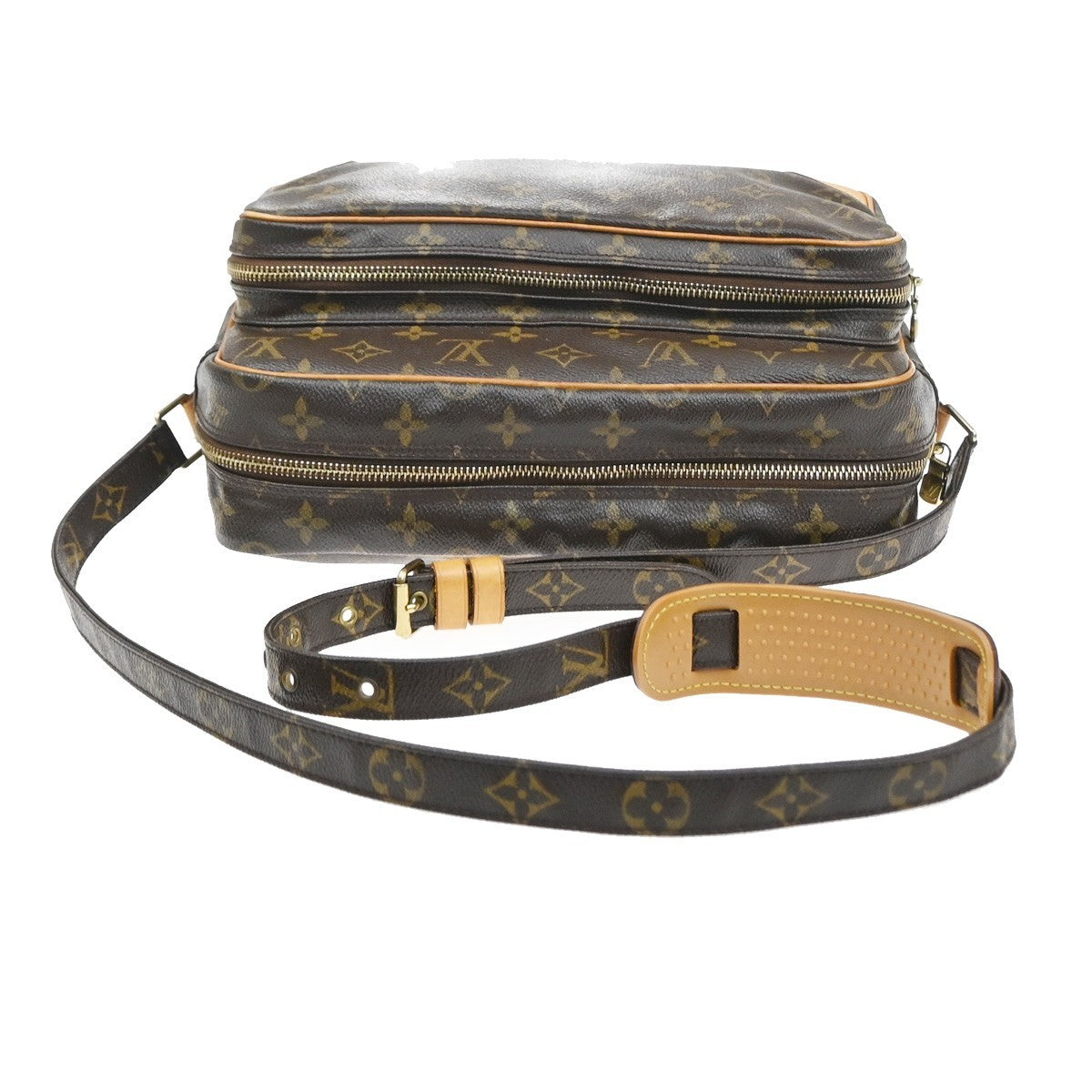 LOUIS VUITTON Nile Crossbody Shoulder Bag Monogram Leather Brown M45244 85SA134