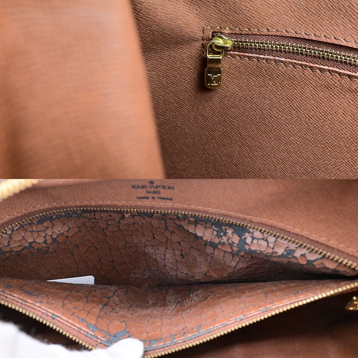 LOUIS VUITTON Boulogne 35 Shoulder Bag Monogram Leather Brown M51260 76YG593