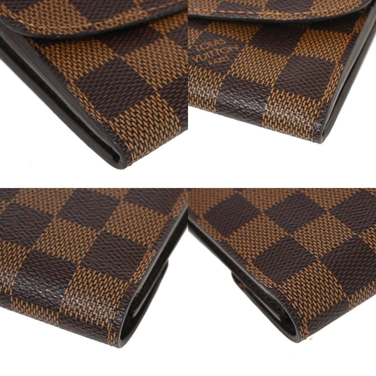 LOUIS VUITTON Portefeuille Emilie Long Bifold Wallet Damier Brown N63019 31RJ271