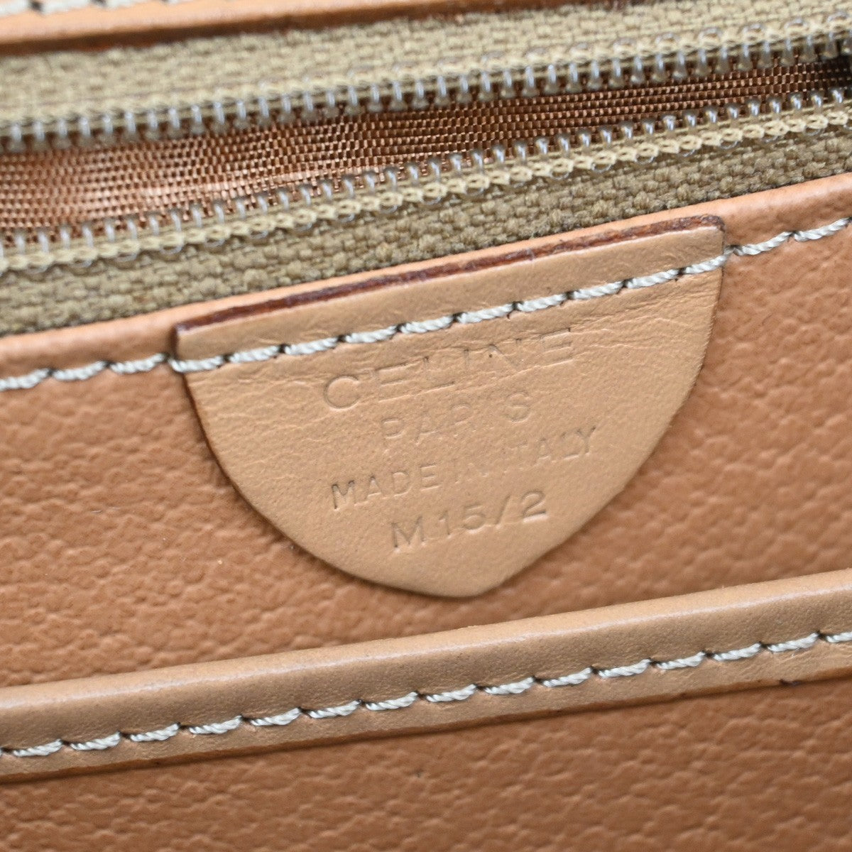 CELINE Logo Macadam Shoulder  Hand Bag PVC Leather Brown GHW  Italy 30AA117