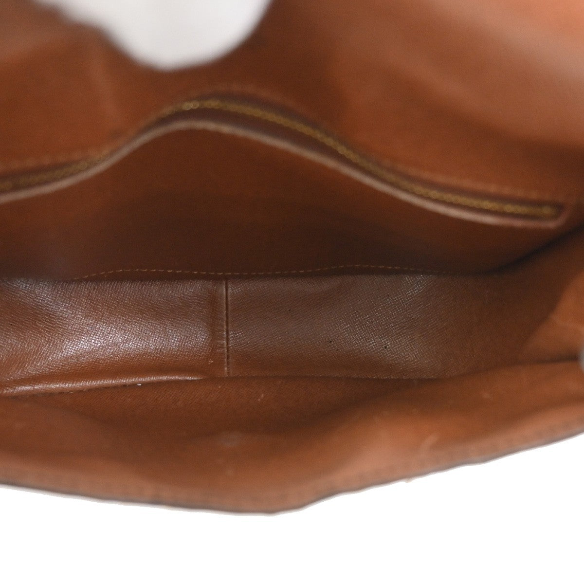 LOUIS VUITTON Saint Cloud GM Shoulder Bag Monogram Leather Brown M51242 65TA044