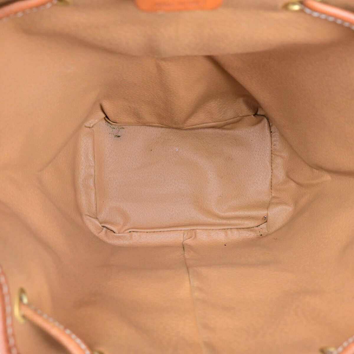 CELINE Logo Macadam Pattern Backpack Bag PVC Leather Brown GHW Italy 34YF572