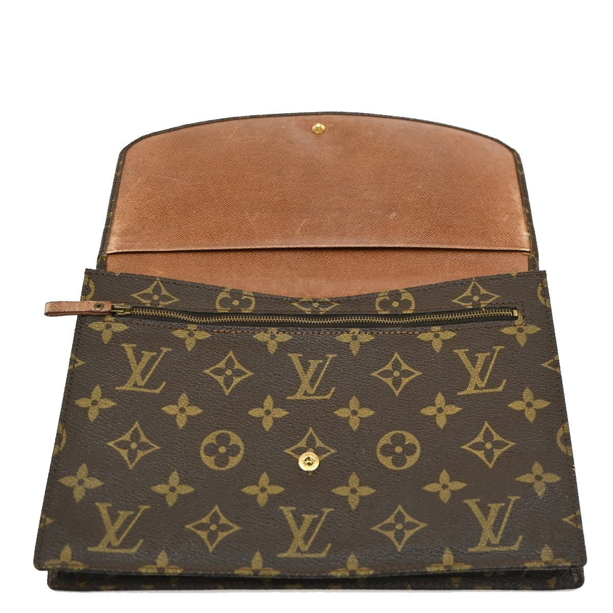 LOUIS VUITTON Pochette Rabat 23 Clutch Hand Bag Monogram Brown M51931 04PA068