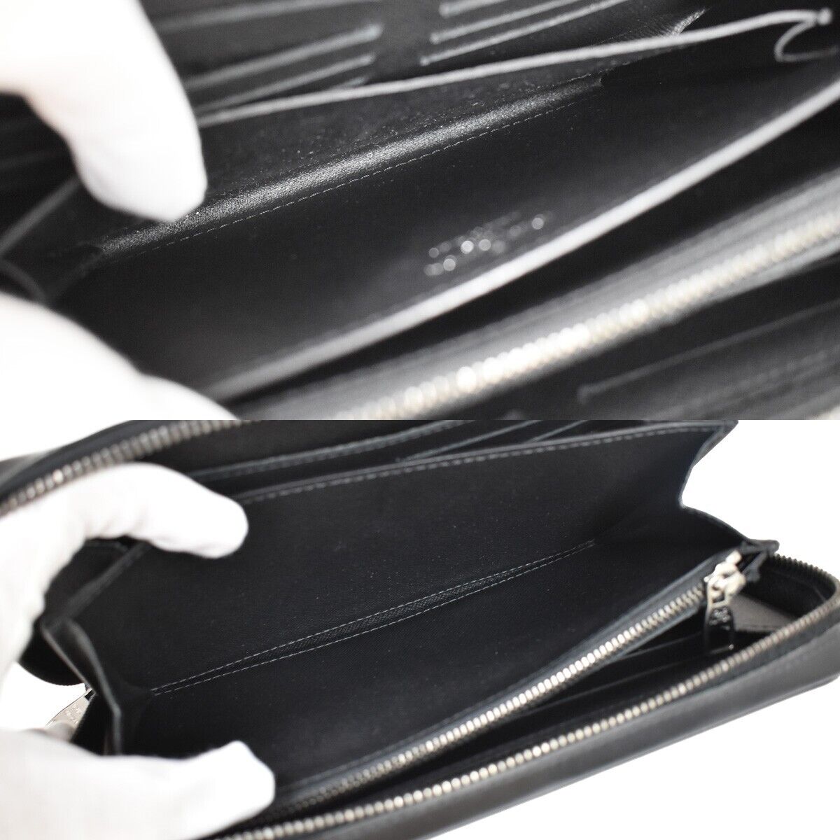 LOUIS VUITTON Zippy XL Long Bifold Wallet Monogram Eclipse BK M61698 99GA662