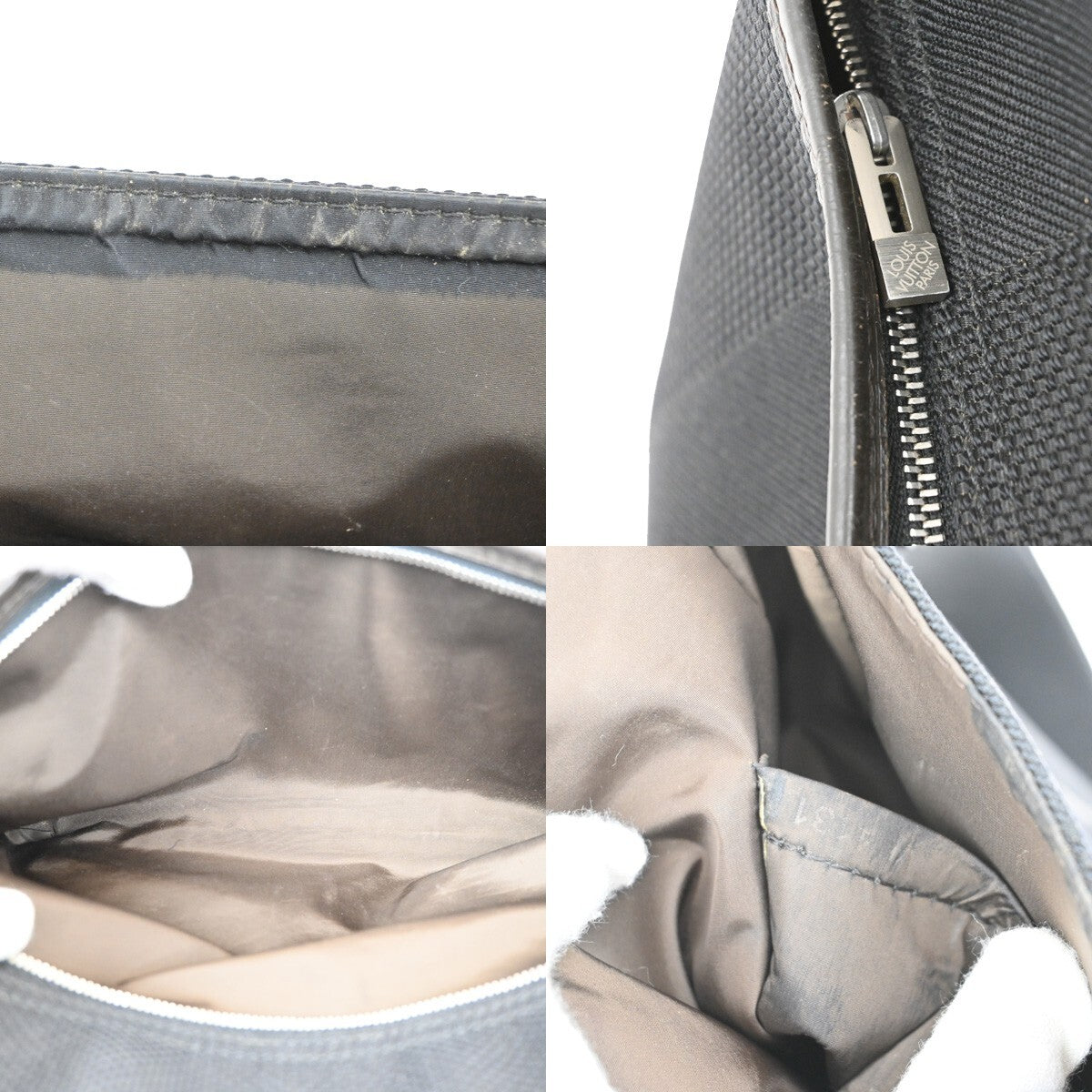 LOUIS VUITTON Petit Messager Shoulder Bag Damier Geant Leather BK M93618 80EE208