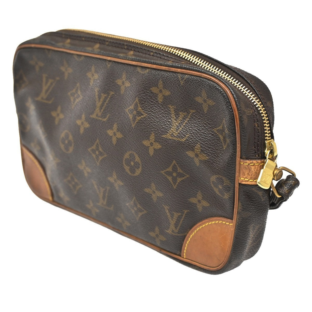 LOUIS VUITTON Marly Dragonne GM Clutch Hand Bag Monogram Brown M51825 62KC196