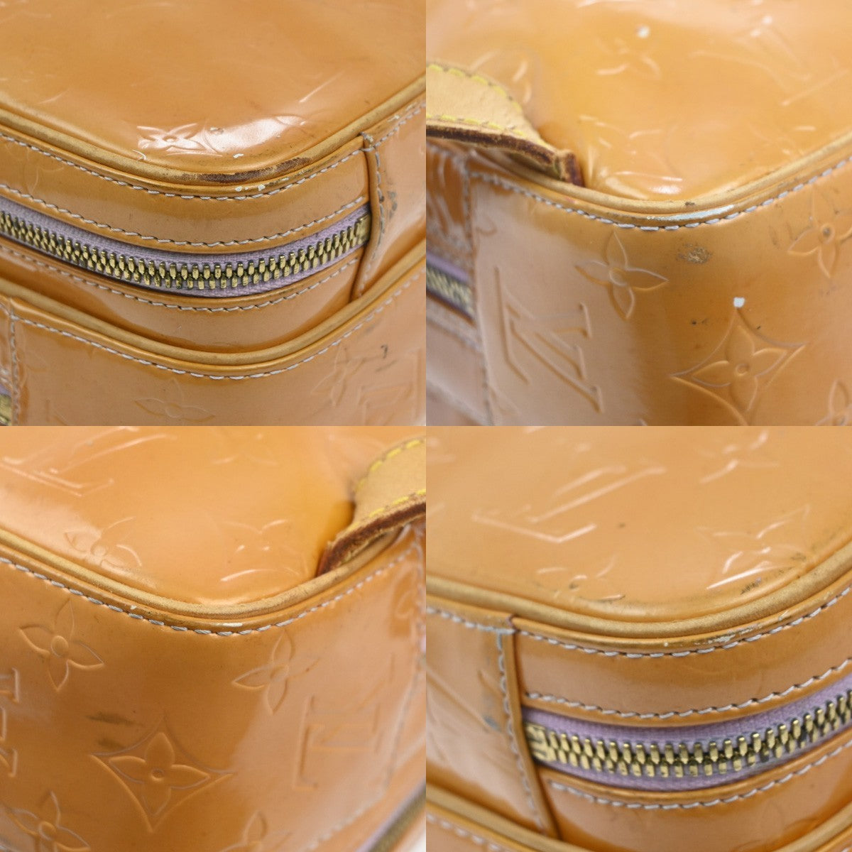 LOUIS VUITTON Murray Backpack Bag Monogram Vernis Leather Rose M91039 07KC336
