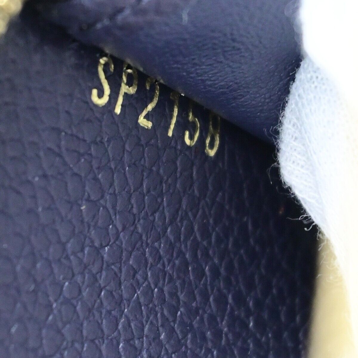 LOUIS VUITTON LV Zippy Long Wallet Monogram Empreinte Navy Blue M62121 73SJ473