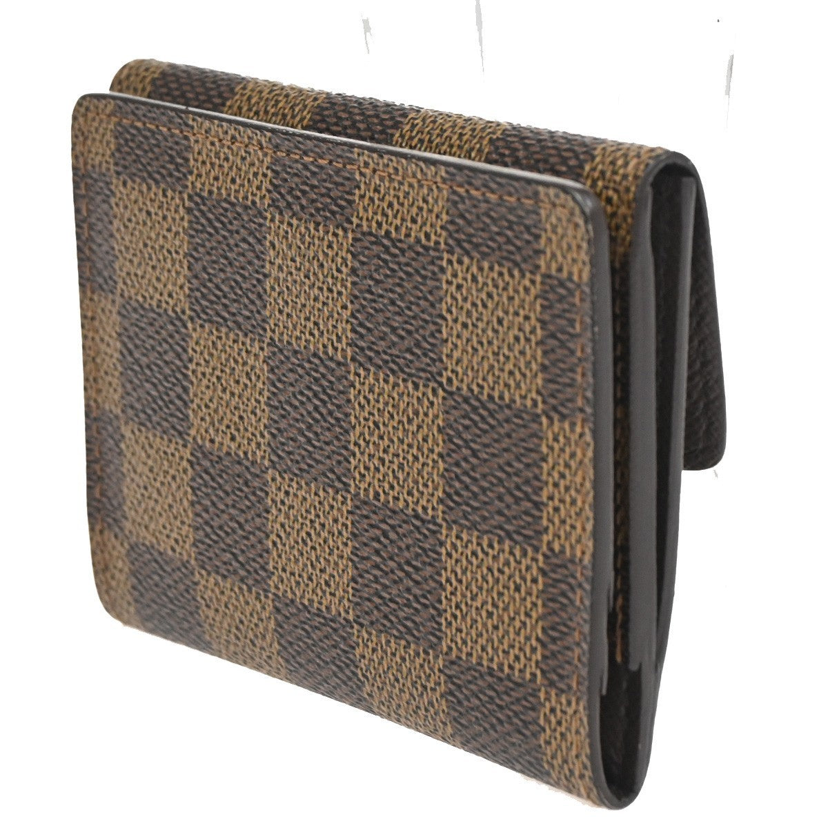 LOUIS VUITTON Ludlow Trifold Mini Wallet Damier Leather Brown N62925 38TA541