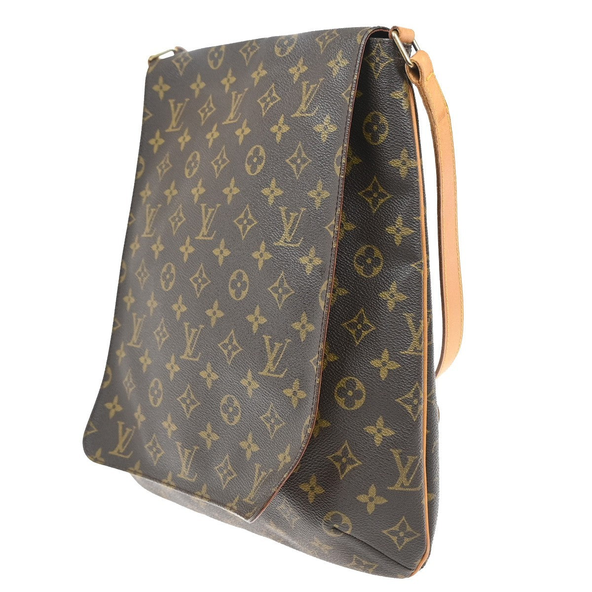 LOUIS VUITTON Musette Shoulder Bag Monogram Leather Brown France M51256 82KP595